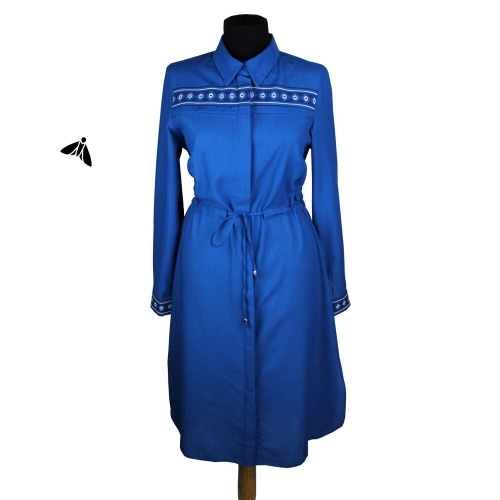 Vintage Elbise - Bir Maviyle Alıngan